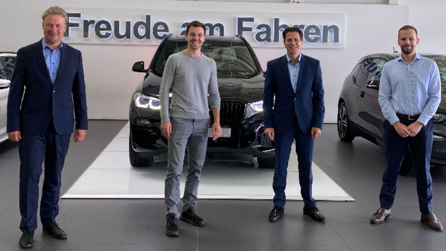 Axel Juhre, Timo Boll, BMW X5, BMW Niederlassung Frankfurt, Freude am Fahren