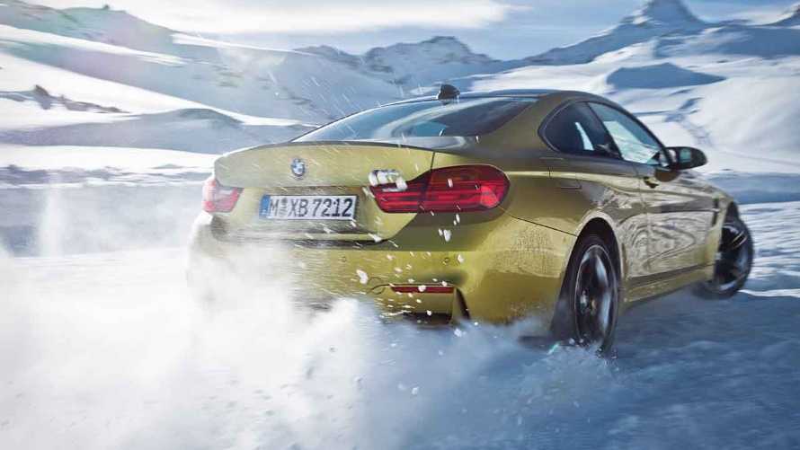 Winter, Schnee, BMW M4 Coupé