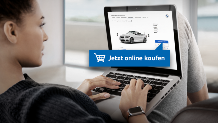 Gebrauchtwagenbörse, online, Junge Gebrauchte, Frau, BMW Website